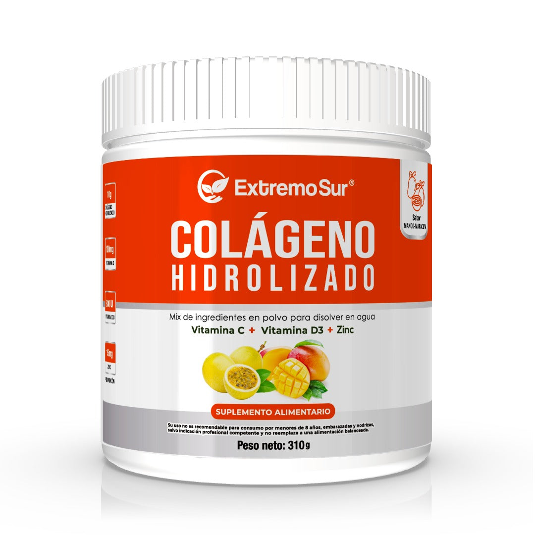 Colágeno Hidrolizado 310 gr - Sabor Mango Maracuyá