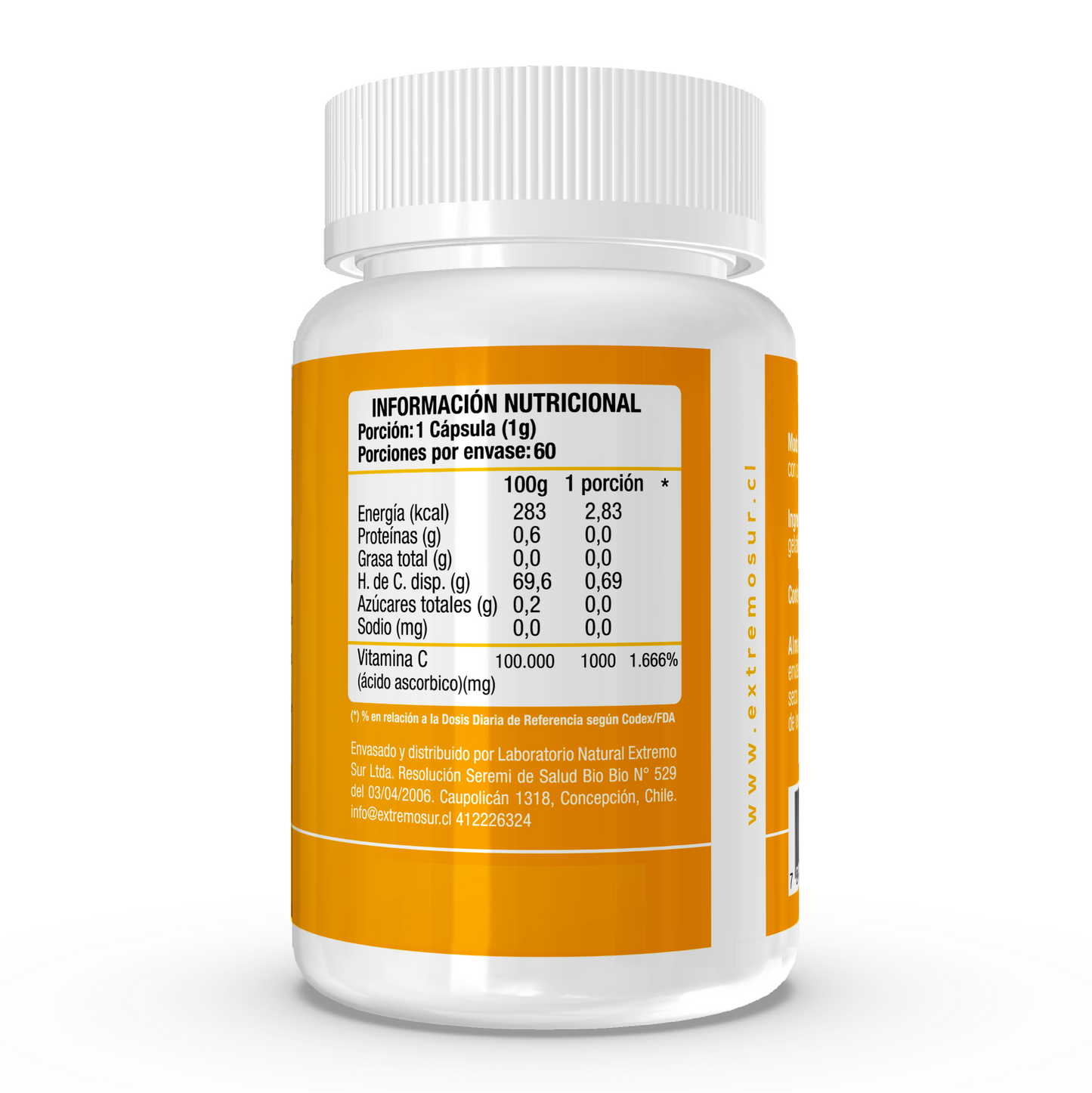 Vitamina C 1000 mg 60 cápsulas