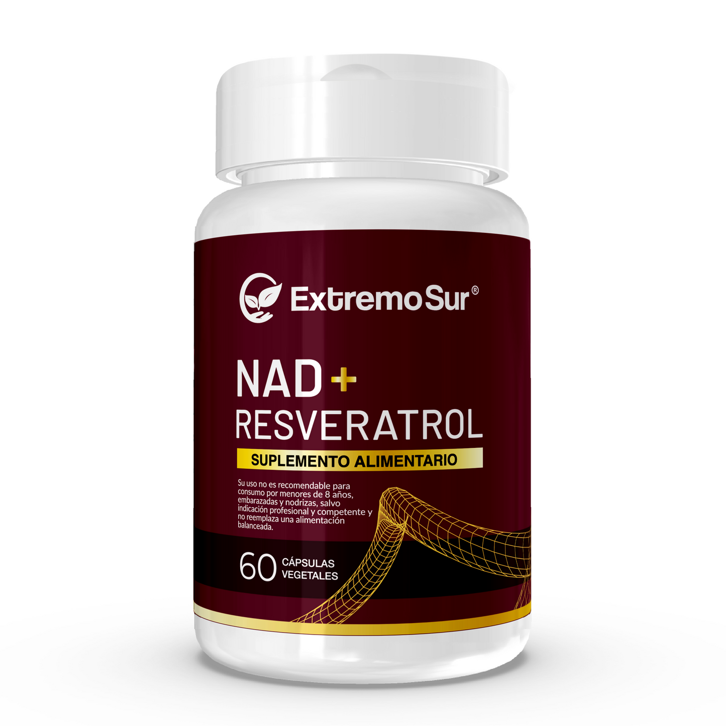 Nad+ Resveratrol 60 cápsulas vegetales