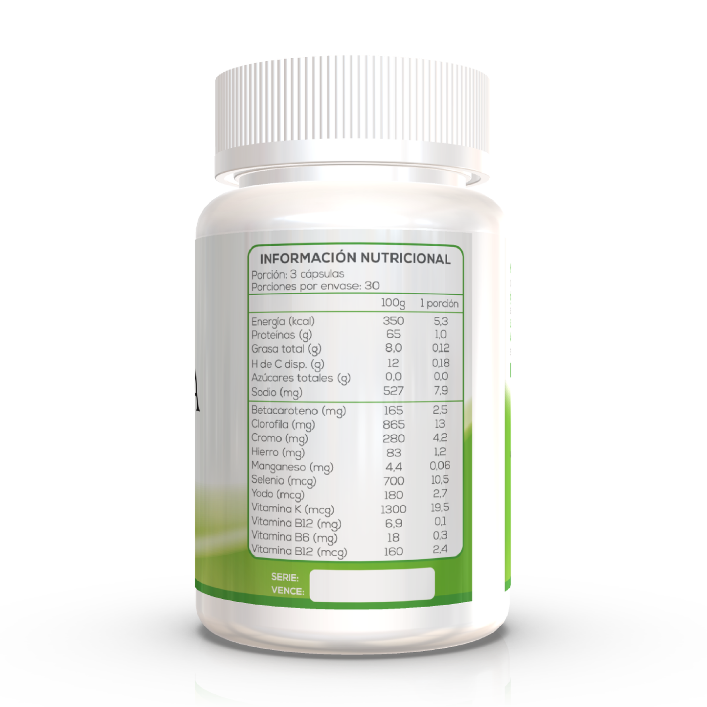 Spirulina 500 mg