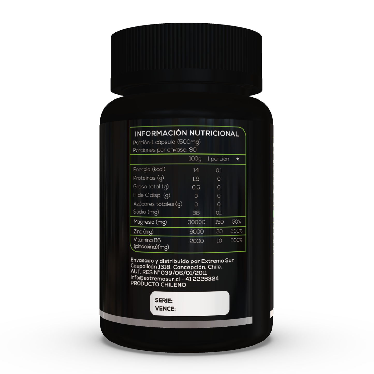 ZMA (Zinc, Magnesio, Vit B6)
