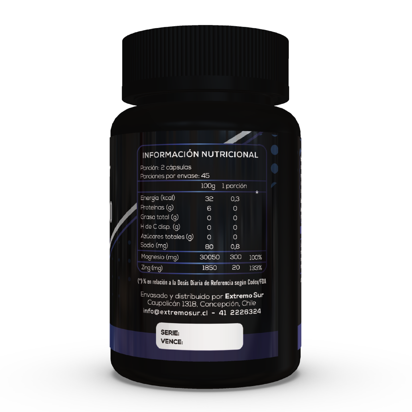 Magnesio Quelado + Zinc 500 mg