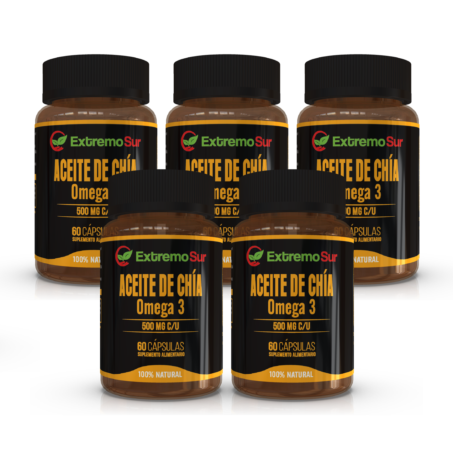 Pack de 5 Aceite de Chía-Omega 3