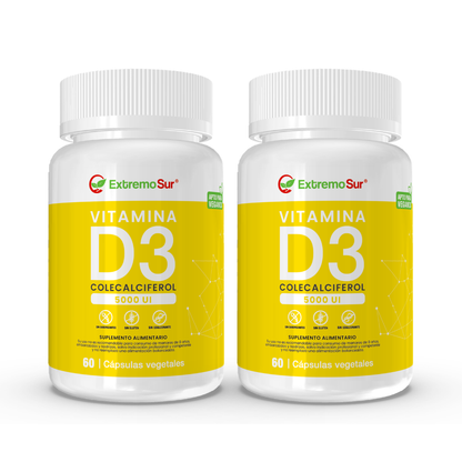 PACK DE 2 VITAMINAS D3 5000 UI