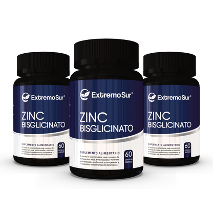 Pack de 3 Zinc Bisglicinato