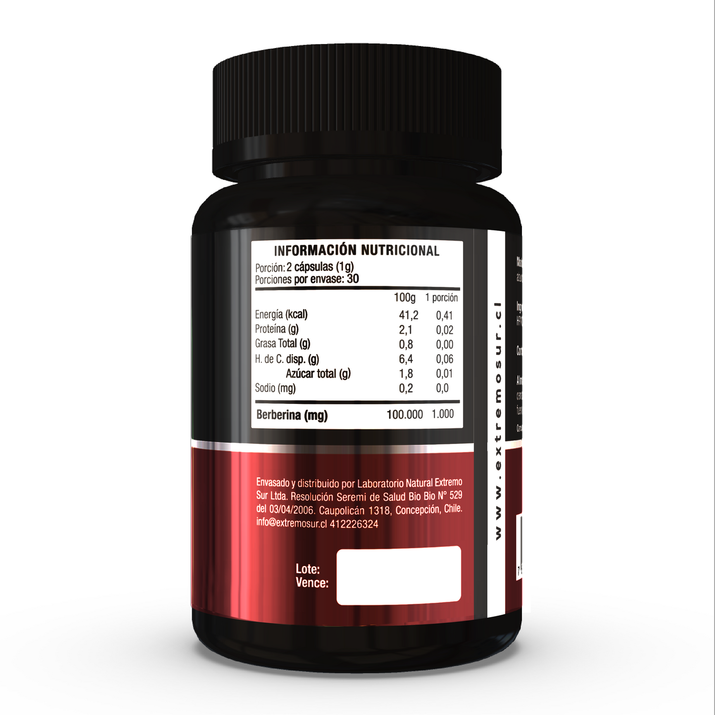 Berberina 500mg - 60 cápsulas vegetales