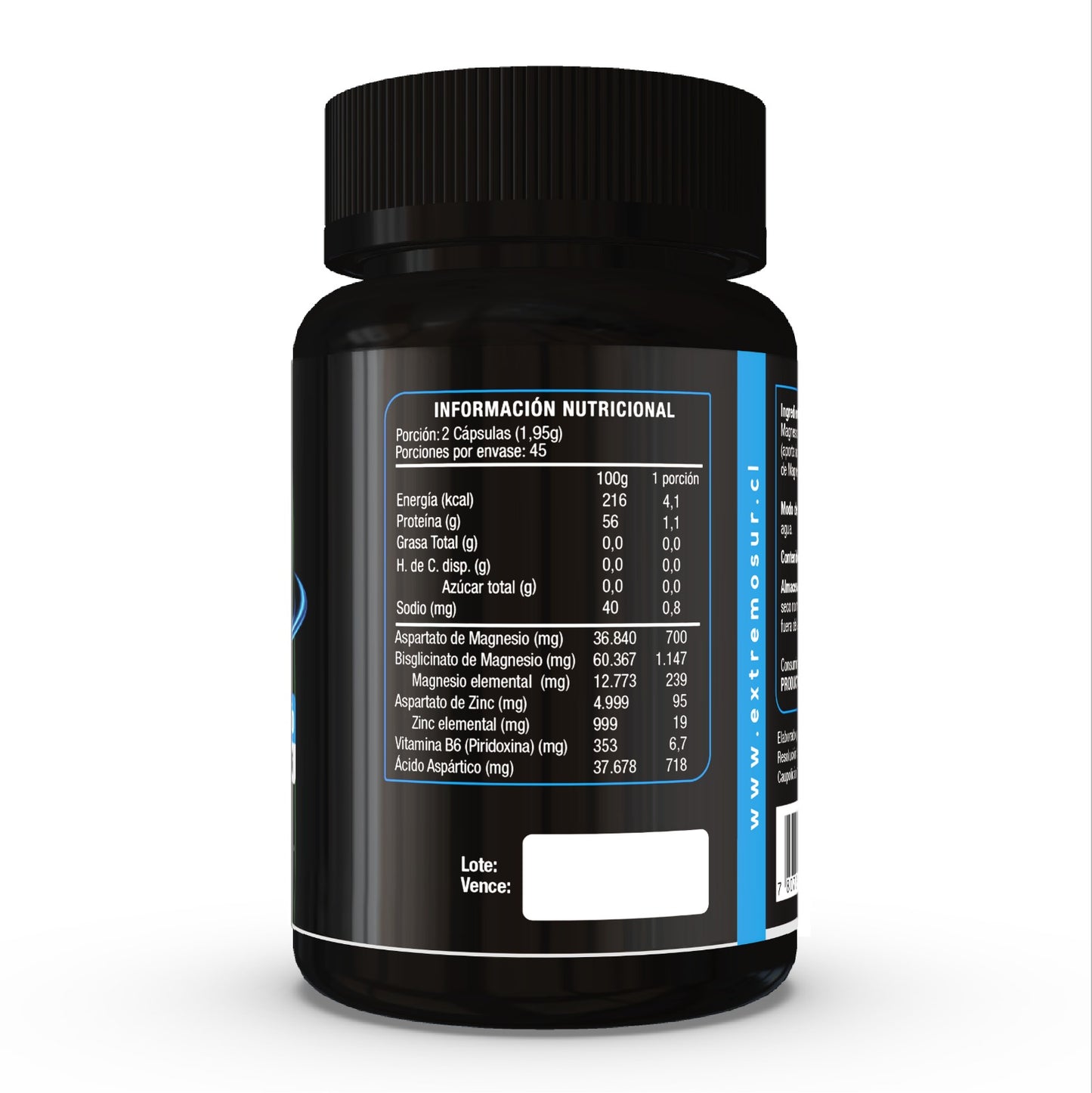ZMA Strong (ácido áspartico) 90 cápsulas