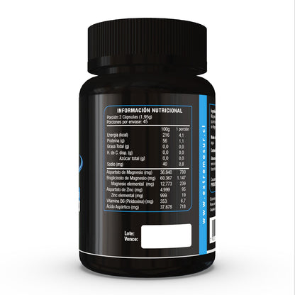 ZMA Strong (ácido áspartico) 90 cápsulas