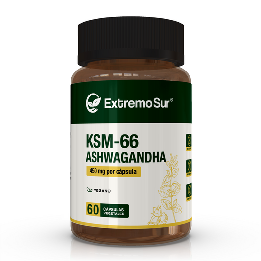 Ashwagandha KSM-66  450 mg - 60 cápsulas vegetales