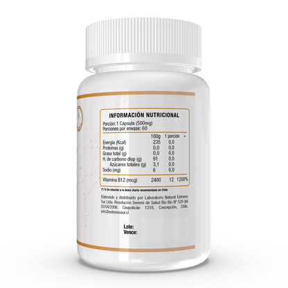 VITAMINA B12 - 60 CÁPSULAS