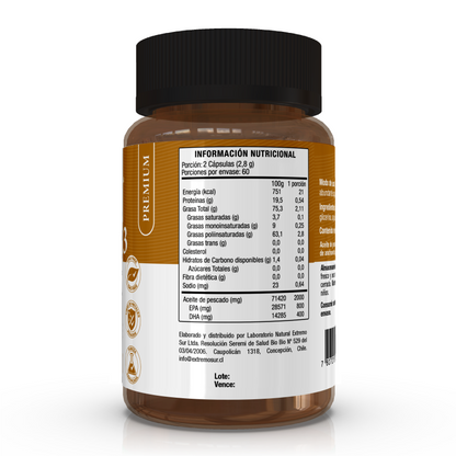 Omega 3 premium - 120 cápsulas blandas