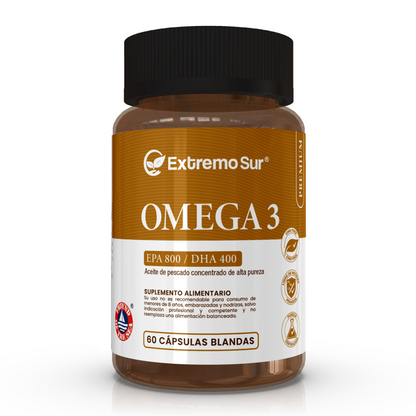 Omega 3 800EPA/400DHA - 60 cápsulas blandas
