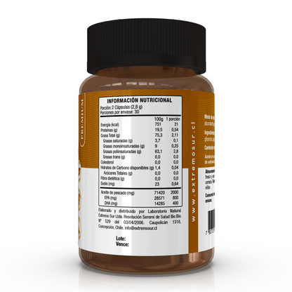 Omega 3 800EPA/400DHA - 60 cápsulas blandas