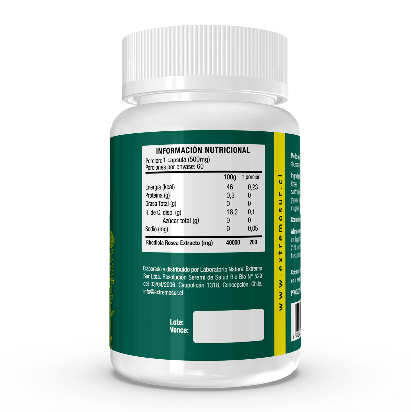 RHODIOLA ROSEA EXTRACTO – 60 cápsulas