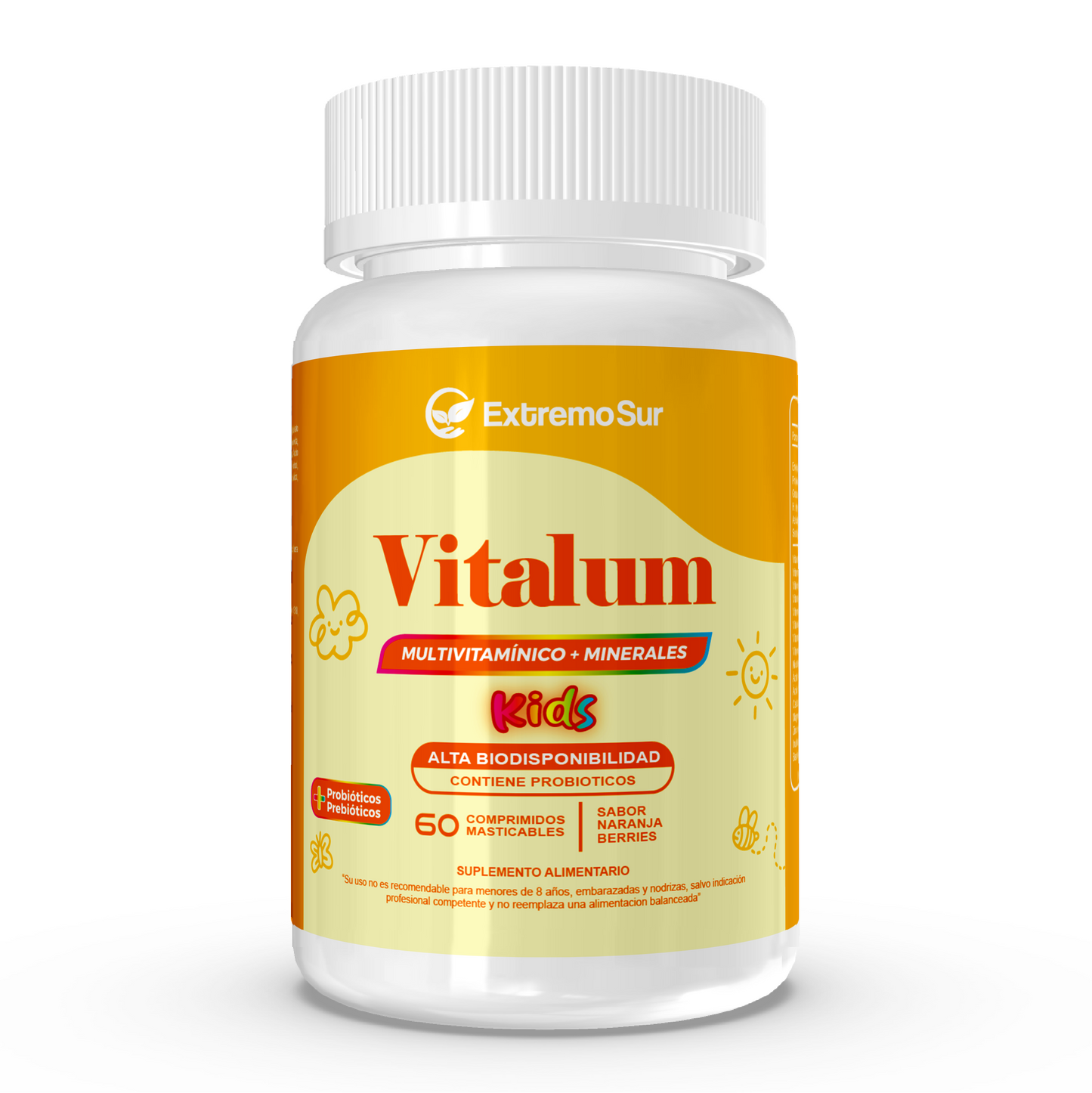 Vitalum kids, Multivitamico + minerales 60 comp. masticables