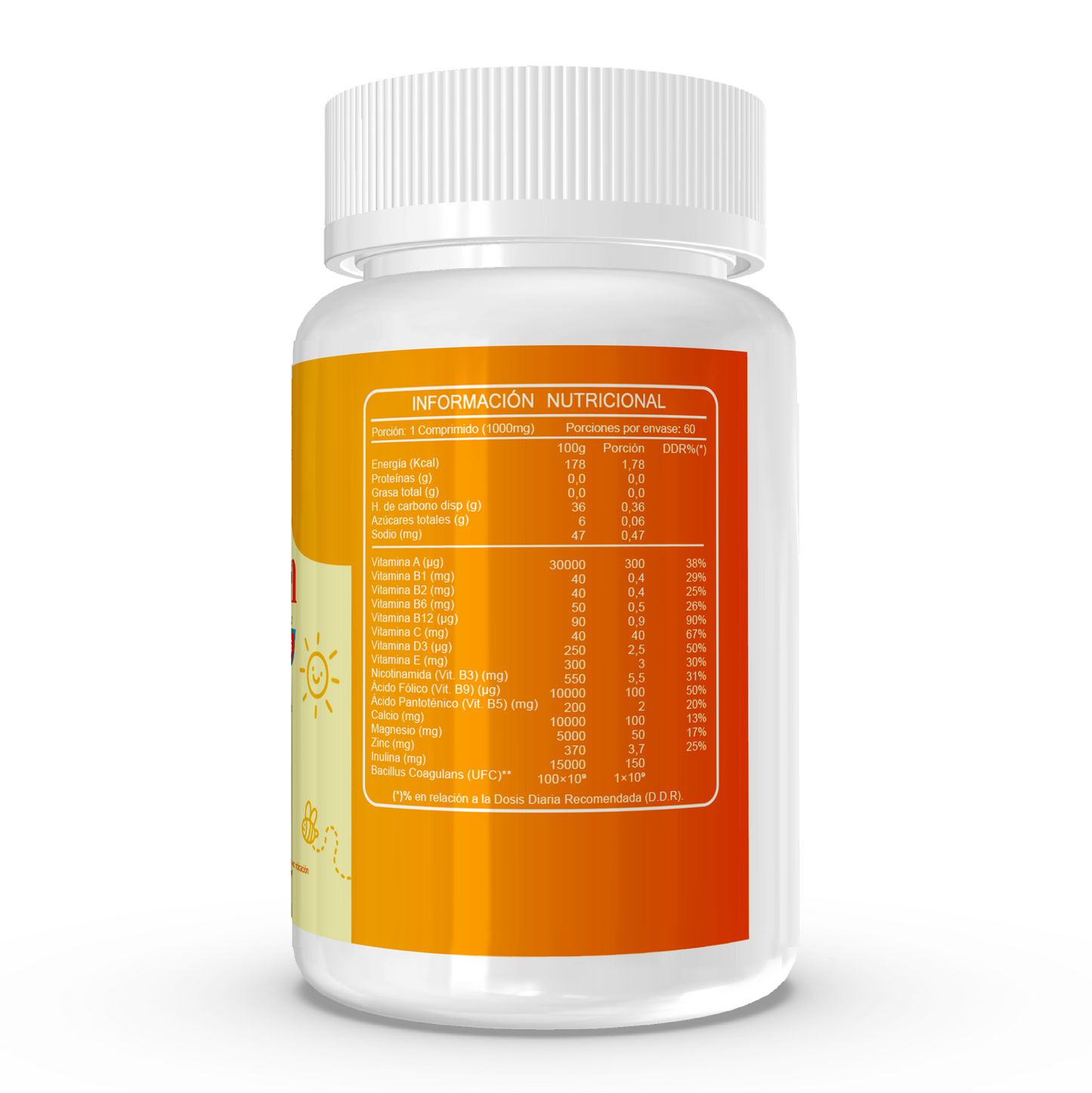 Vitalum kids, Multivitamico + minerales 60 comp. masticables